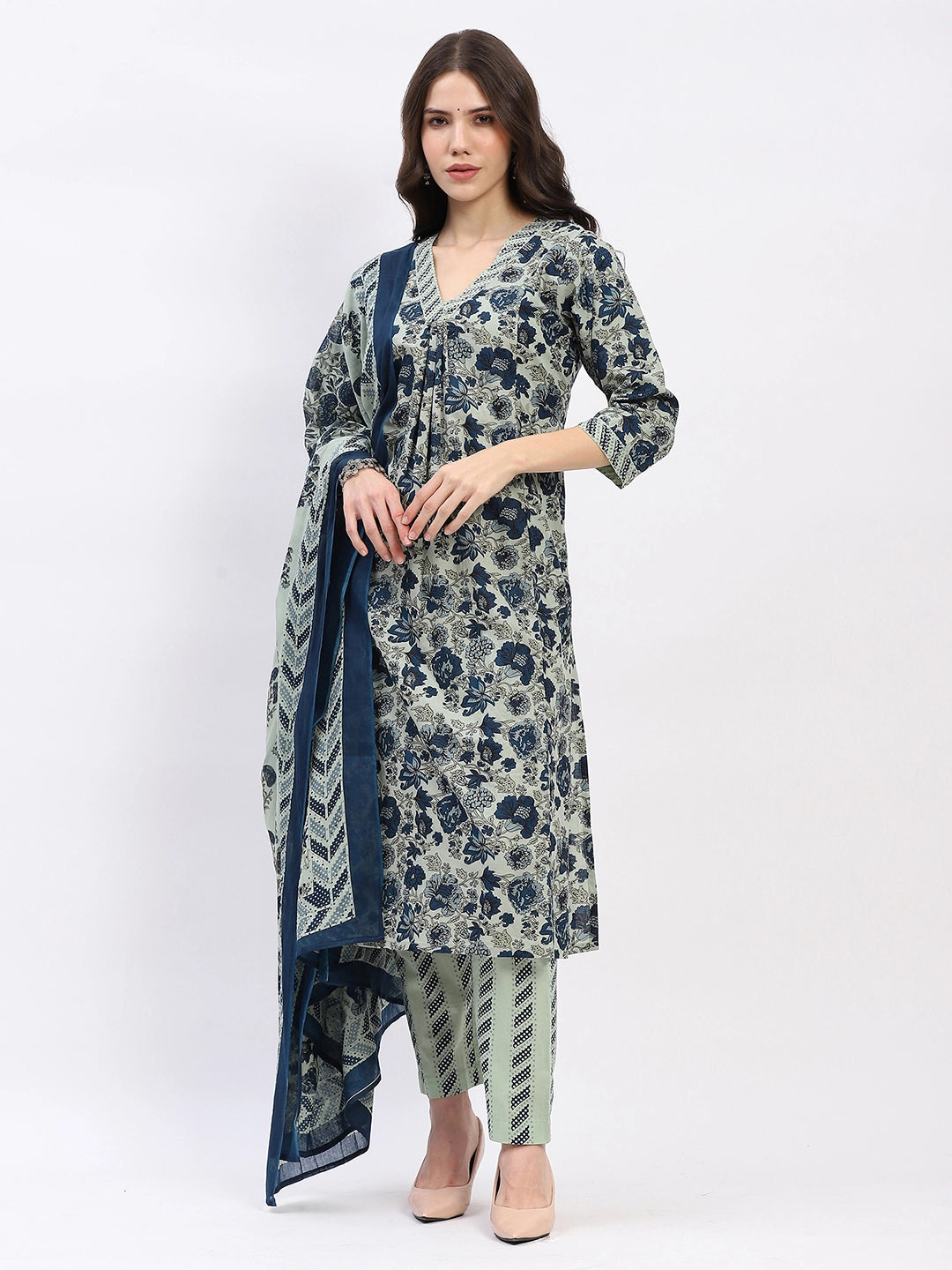 Floral Cotton Suit Set - Global Republic