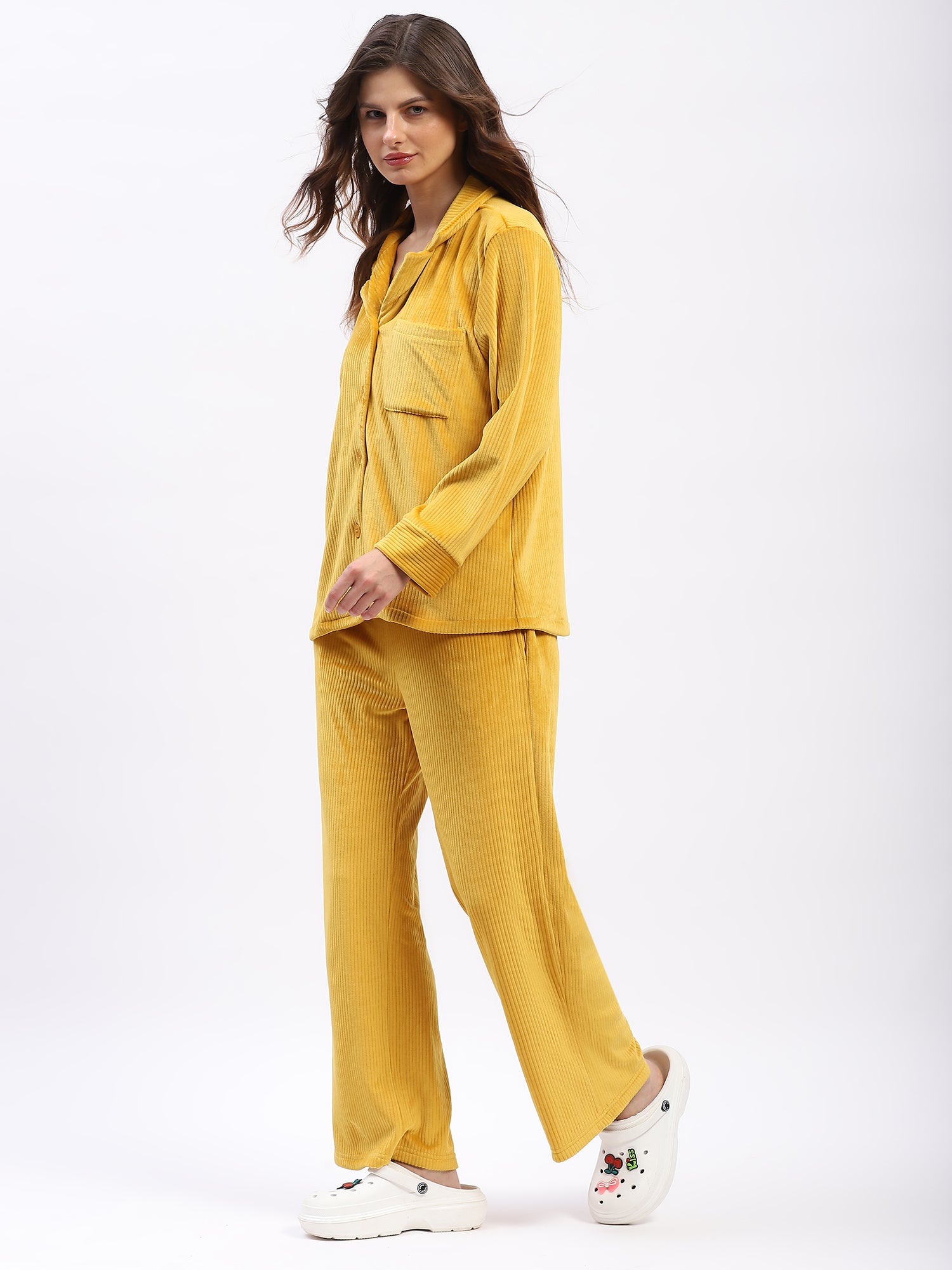 Golden Glow Lounge Nightsuit - Global Republic