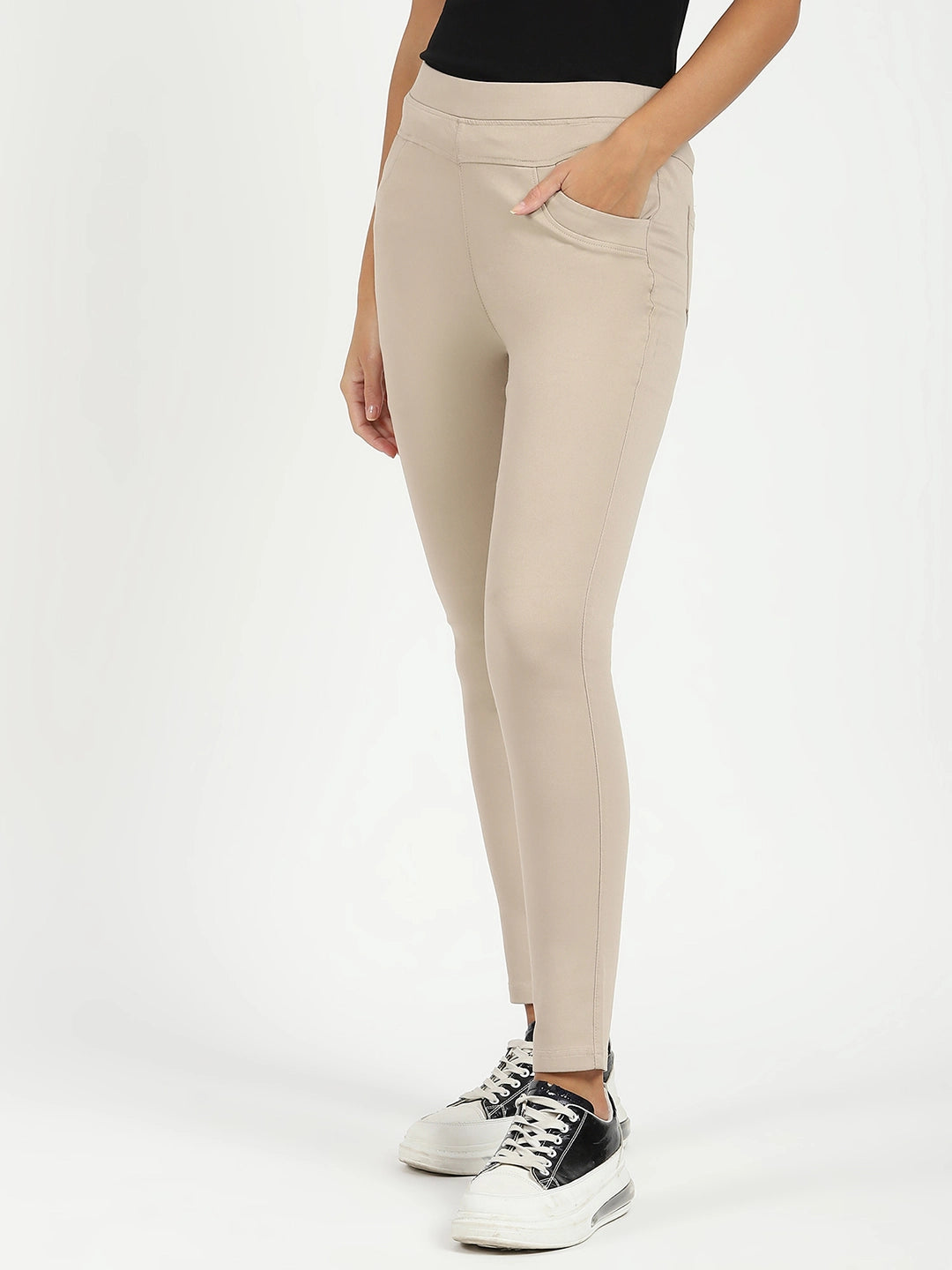 Camel Ultra Stretchable Jegging - Global Republic