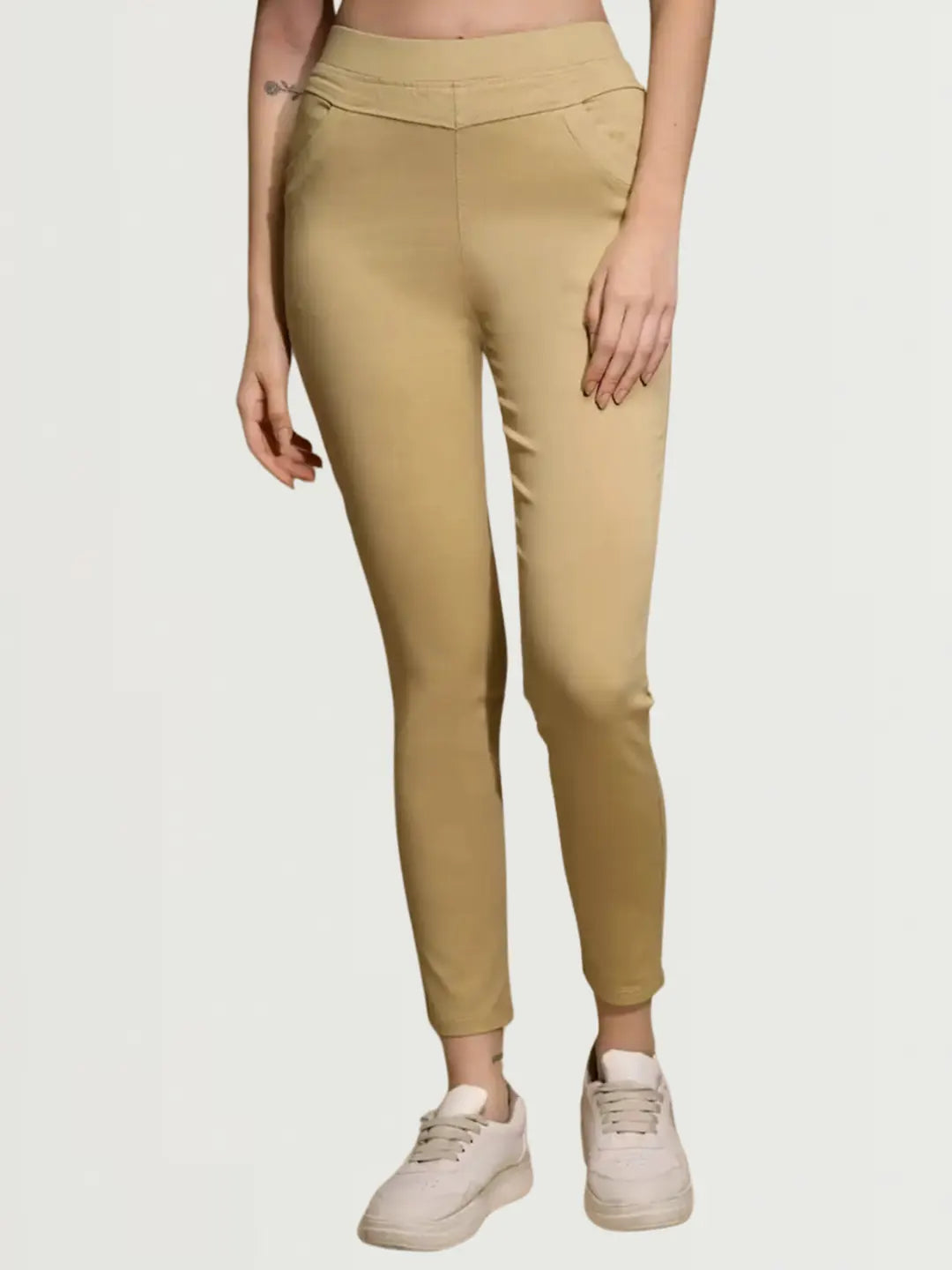 Gold Ultra Stretchable Jegging - Global Republic