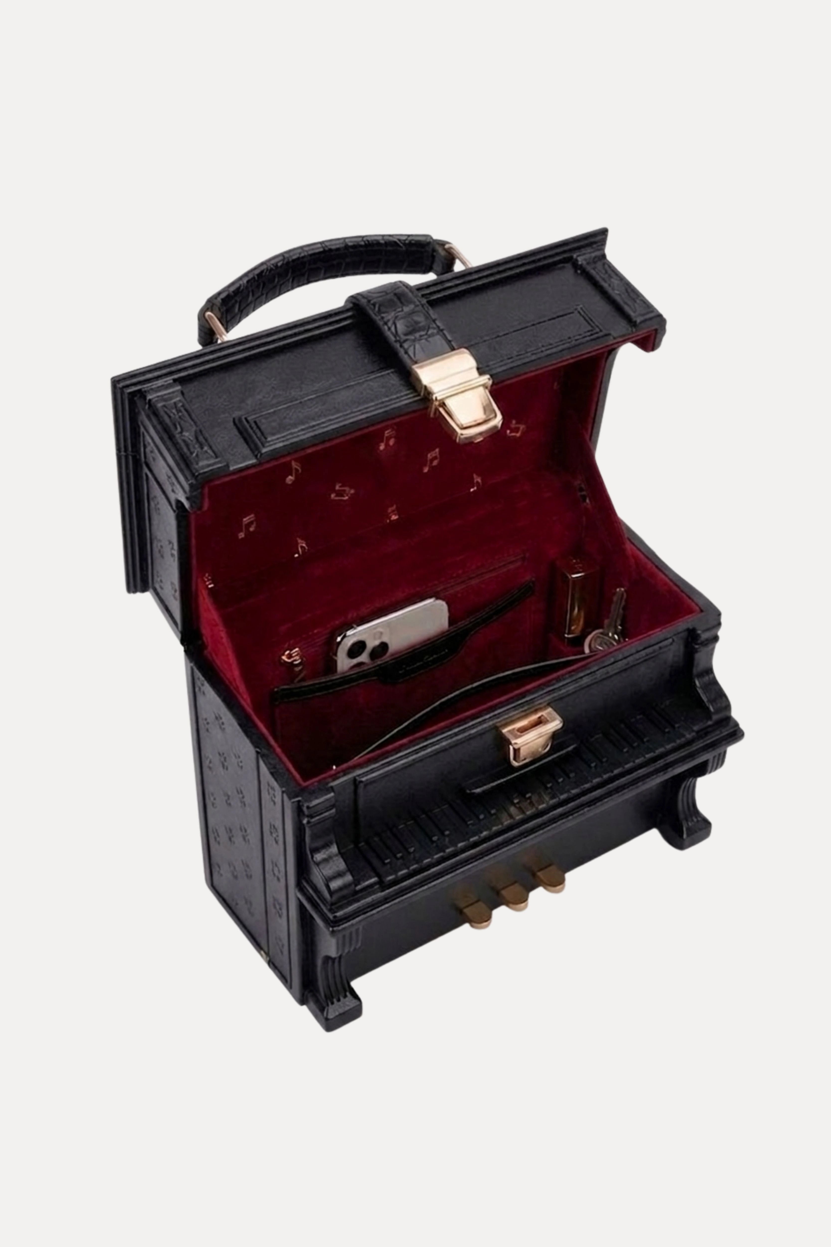 Luxury Piano Shape Statement Handbag