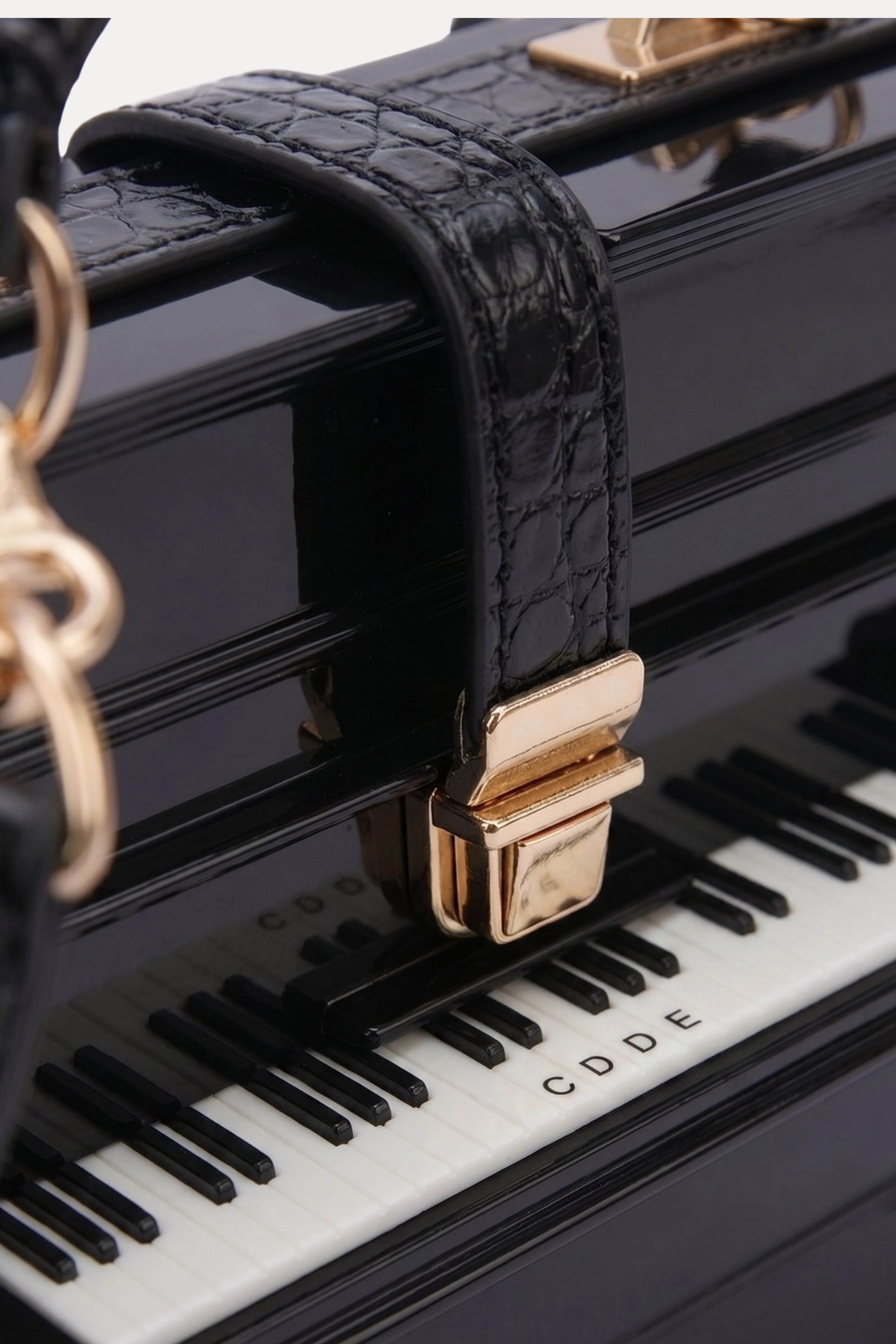 Luxury Piano Shape Statement Handbag