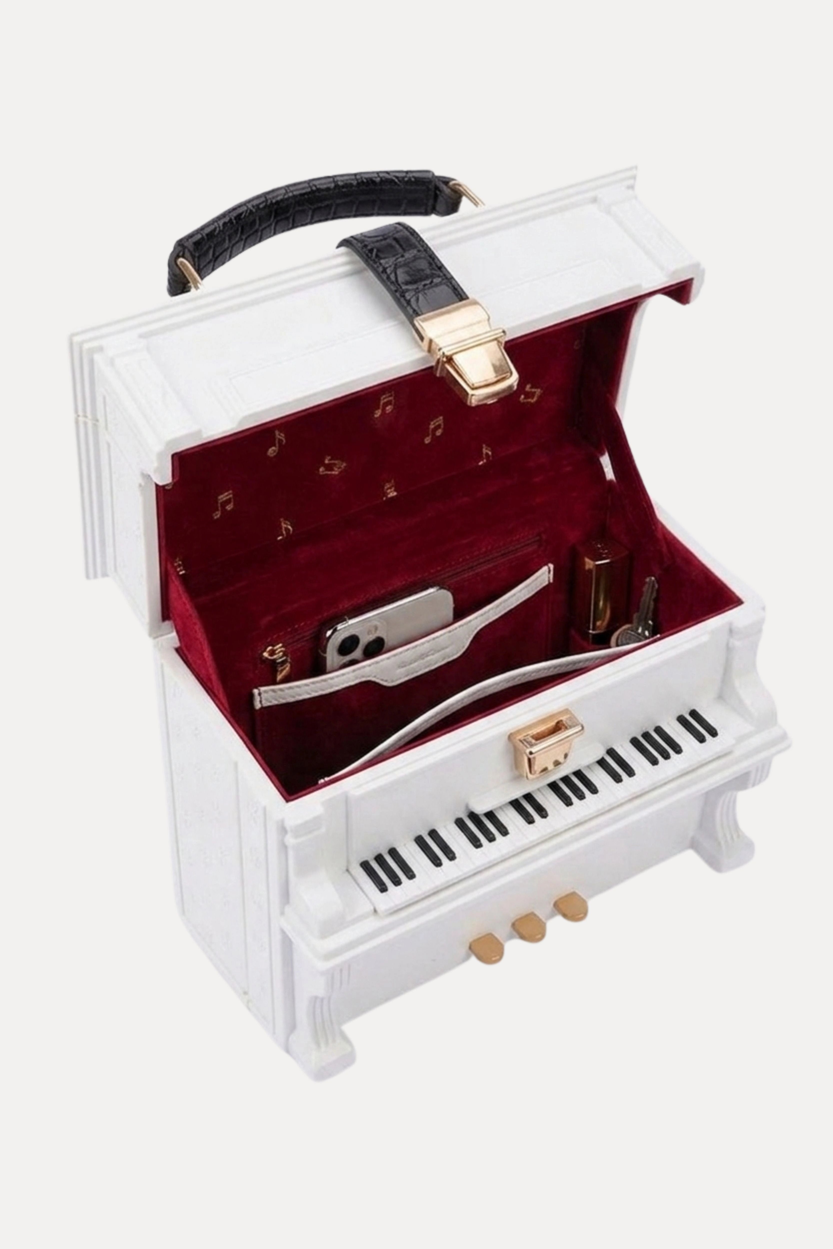 Luxury Piano Shape Statement Handbag