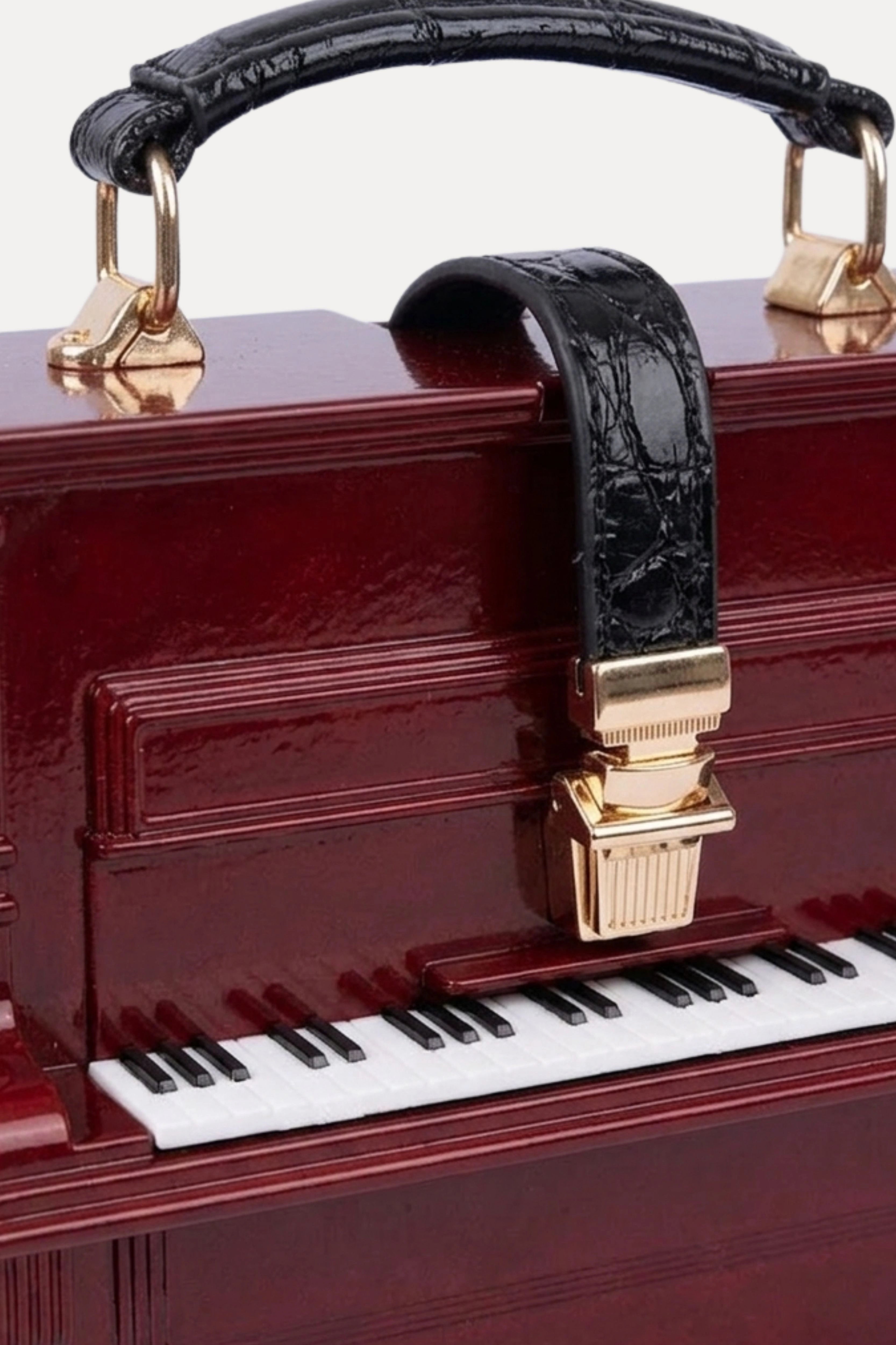 Luxury Piano Shape Statement Handbag
