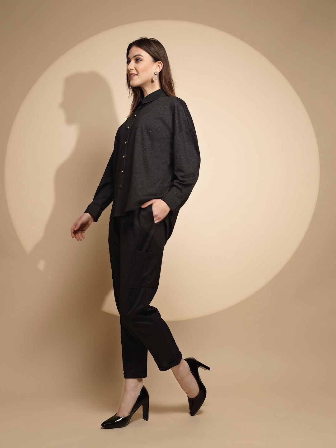Black Solid Night Set - Global Republic