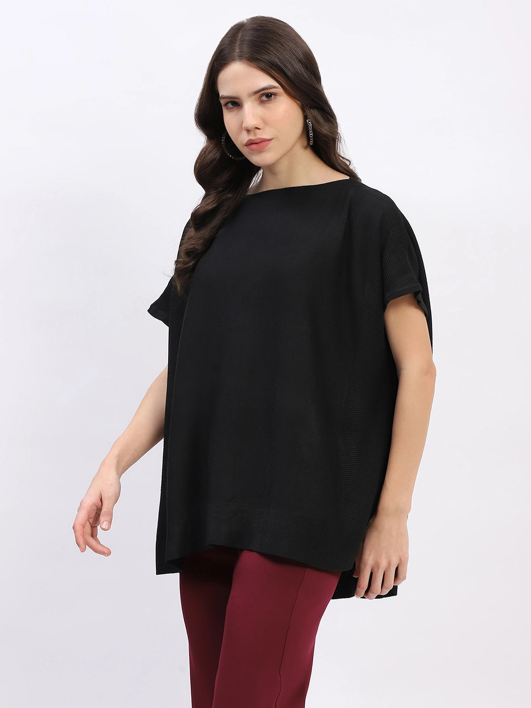 Kaftan-Style Cotton-Blend Top - Global Republic