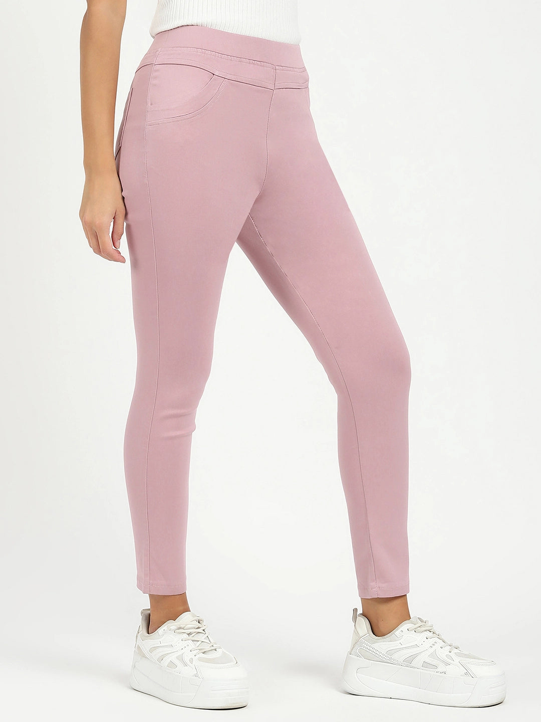 Pink Ultra Stretchable Jegging - Global Republic