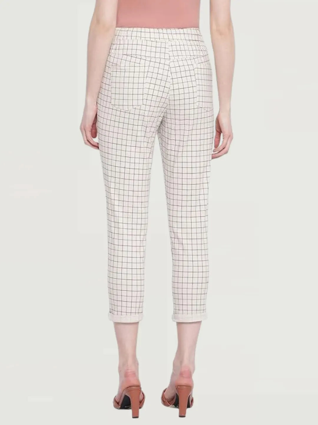 Beige Checkered Lower - Global Republic