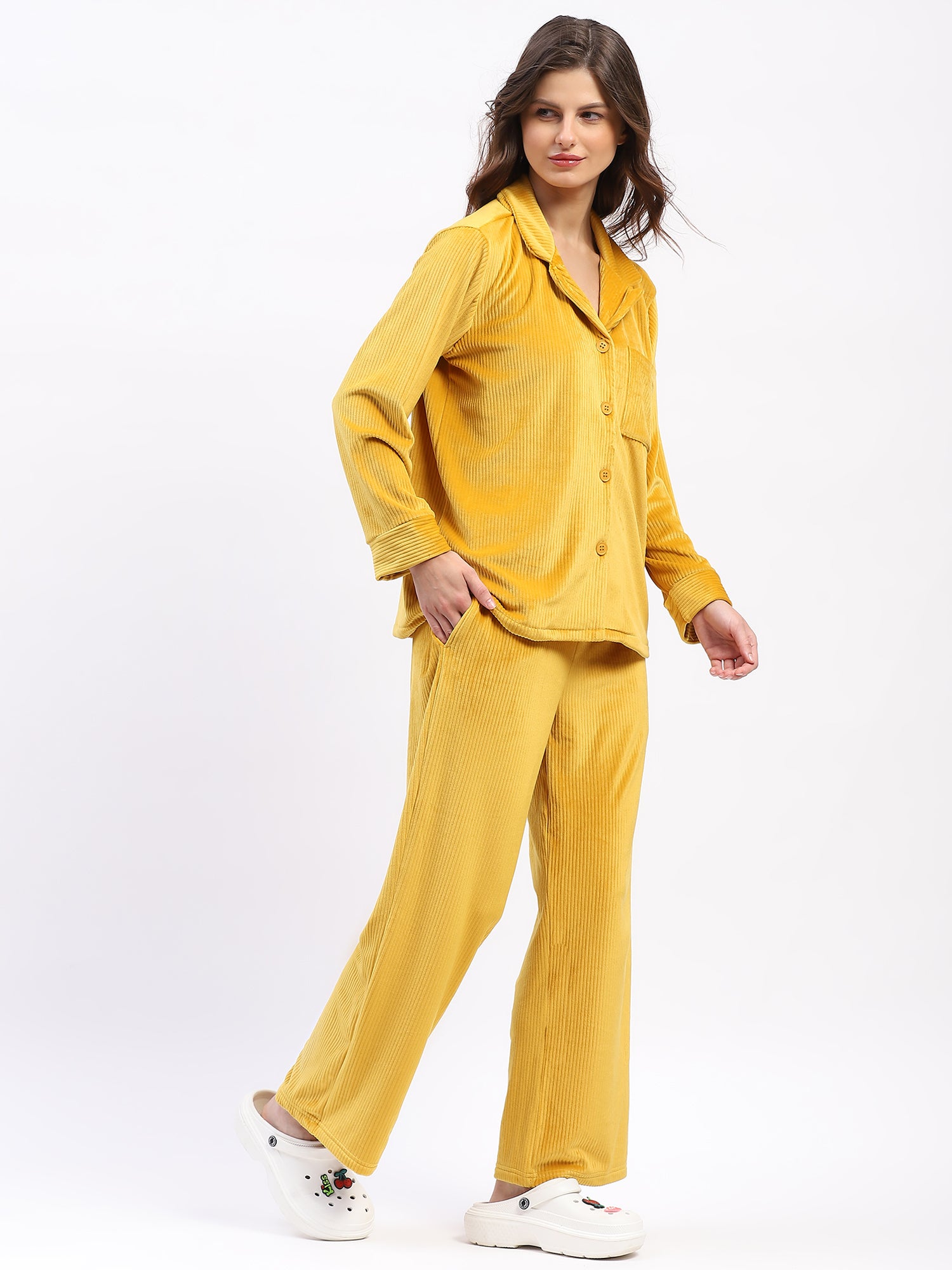 Golden Glow Lounge Nightsuit - Global Republic