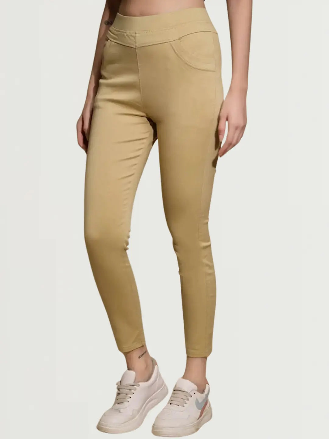 Gold Ultra Stretchable Jegging - Global Republic