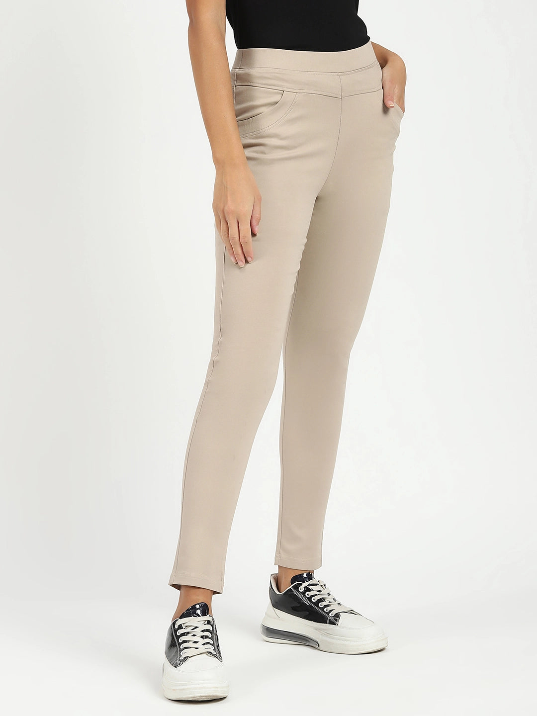 Camel Ultra Stretchable Jegging - Global Republic