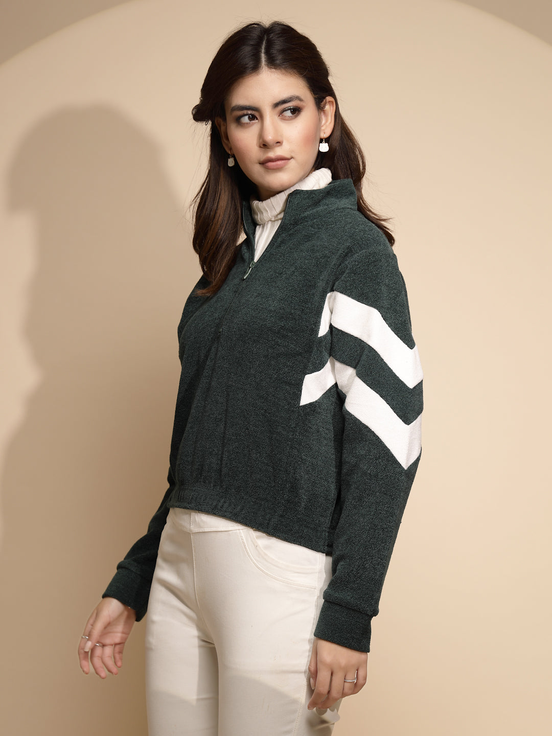 Green cotton Loose Sweatshirt - Global Republic