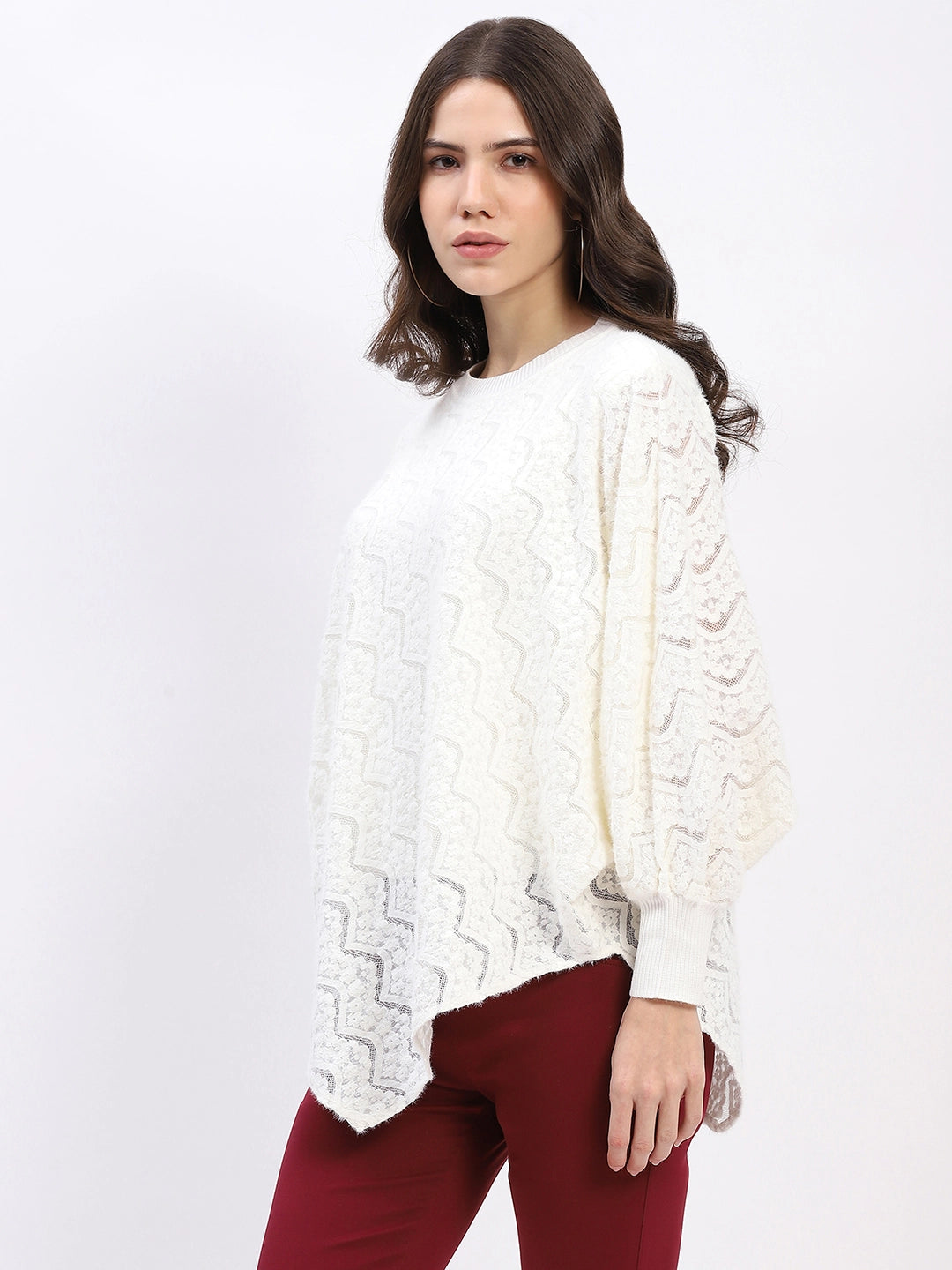Lace Winter Poncho Top - Global Republic