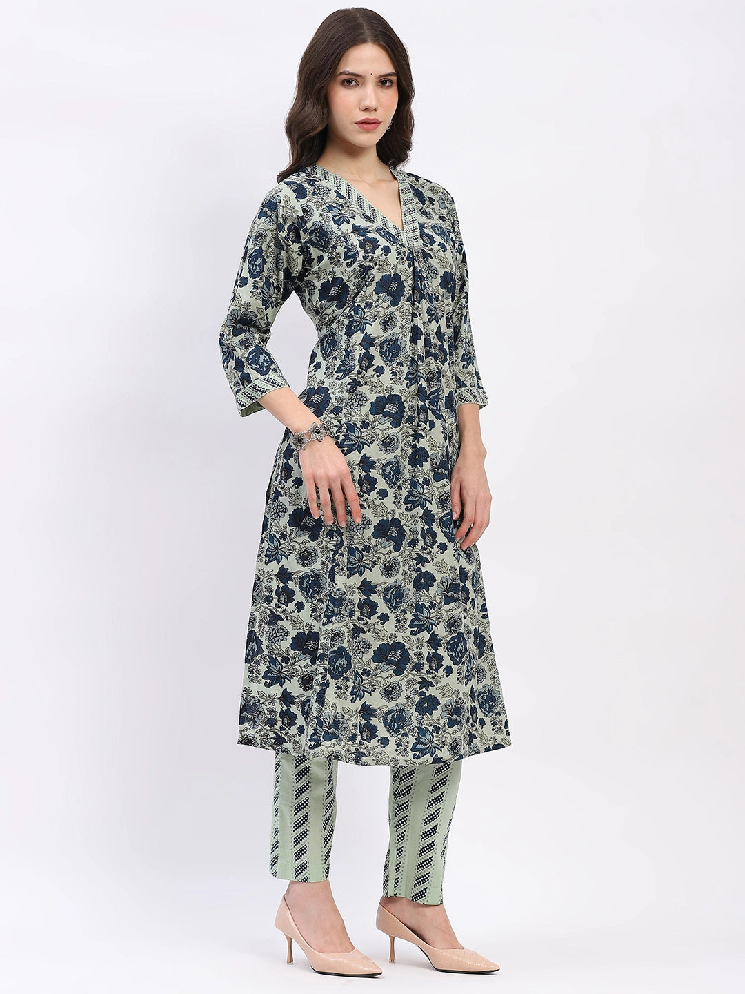 Floral Cotton Suit Set - Global Republic
