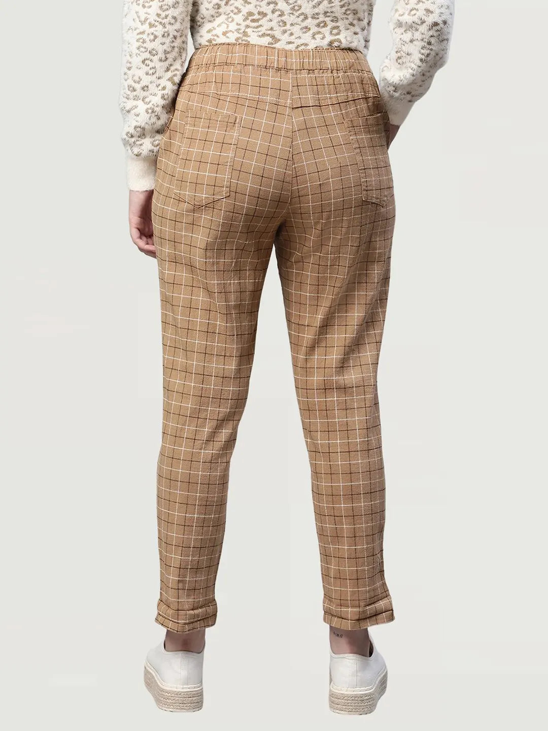 Beige Checkered Lower - Global Republic
