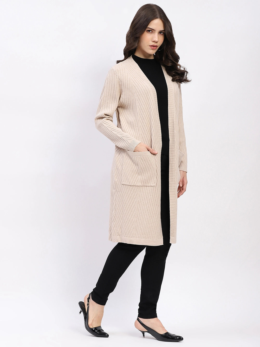 Chevron Elegance Longline Shrug - Global Republic