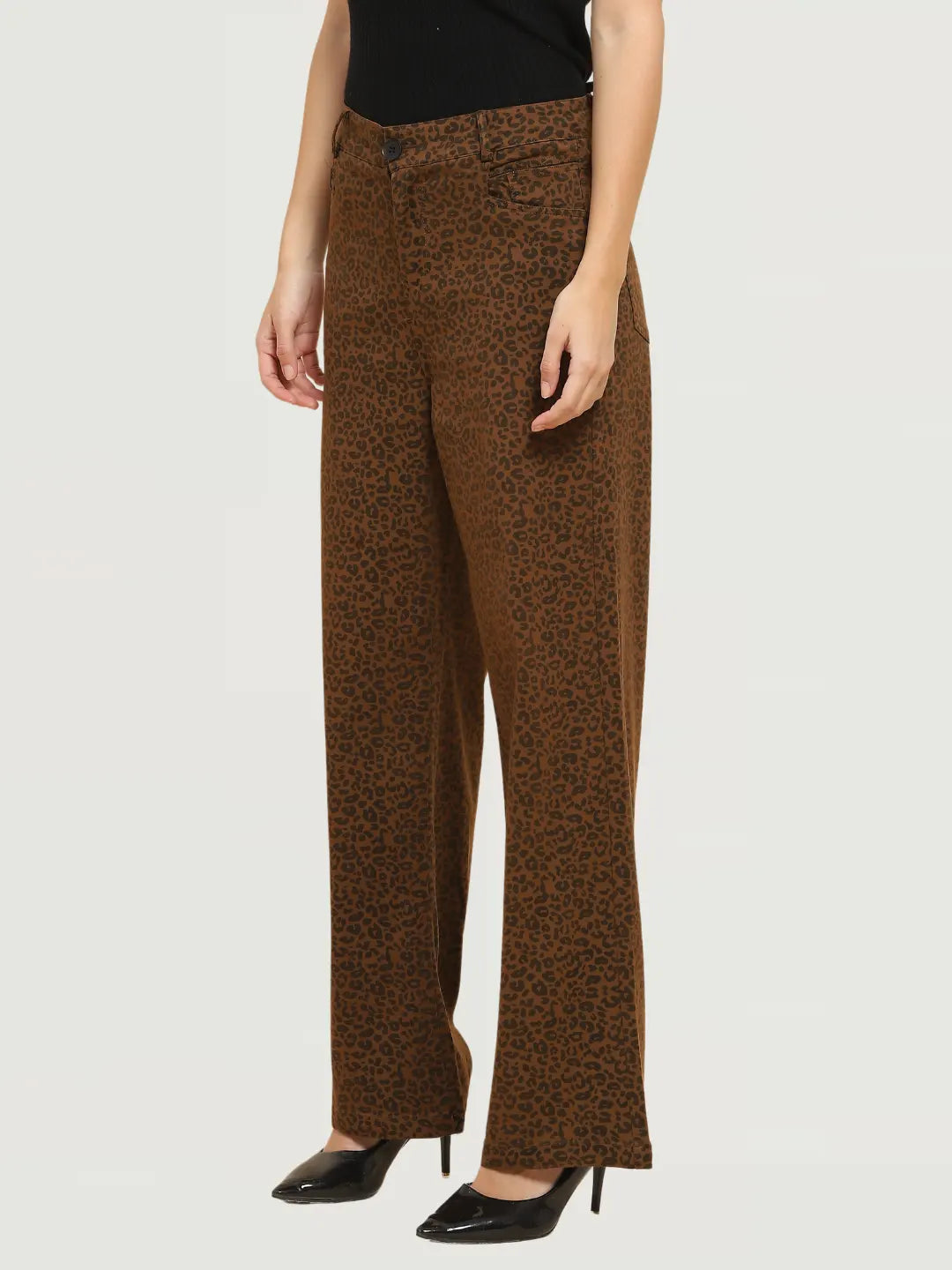 Animal Print Loose Fit Trouser - Global Republic
