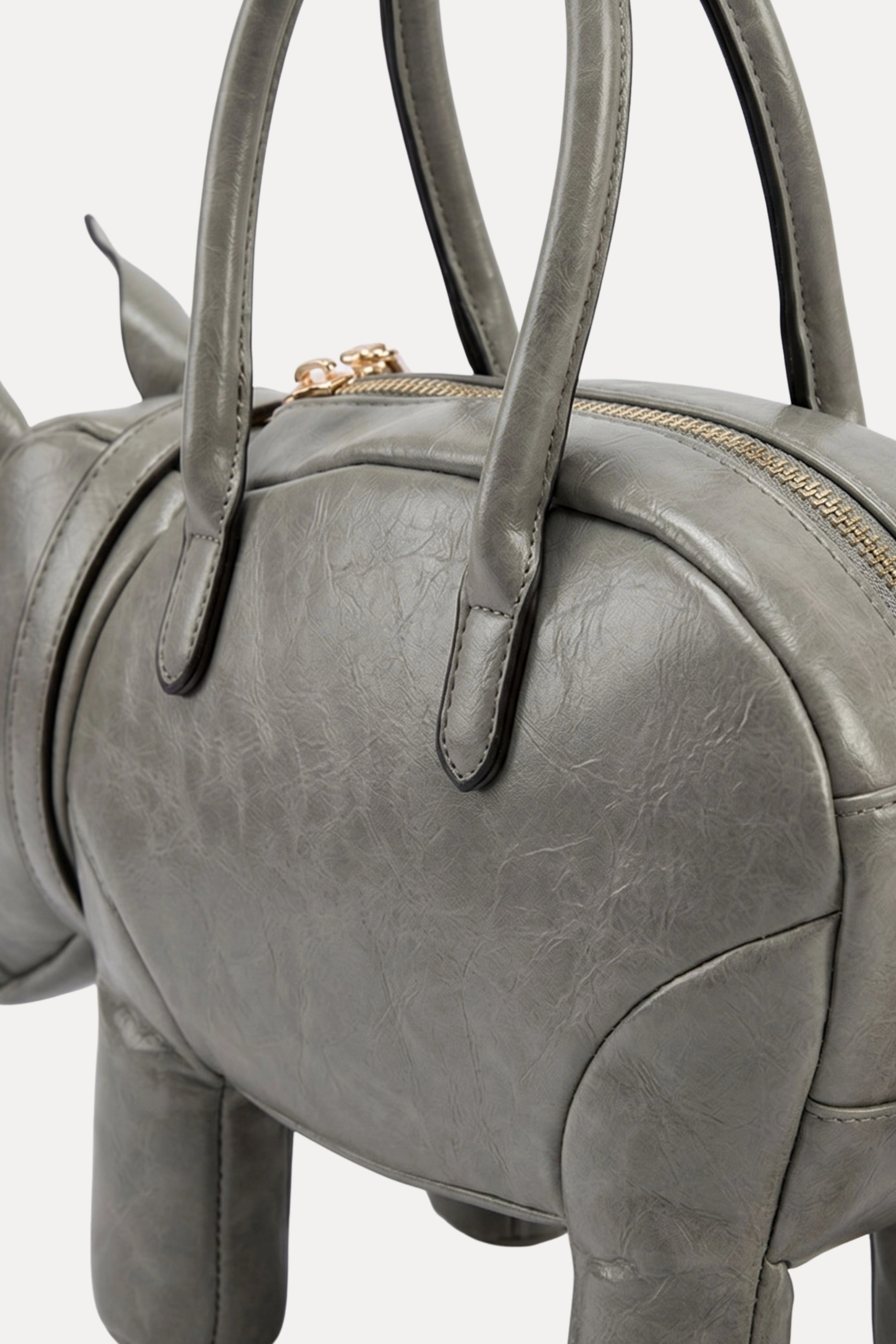 Rhino Shape Statement Handbag