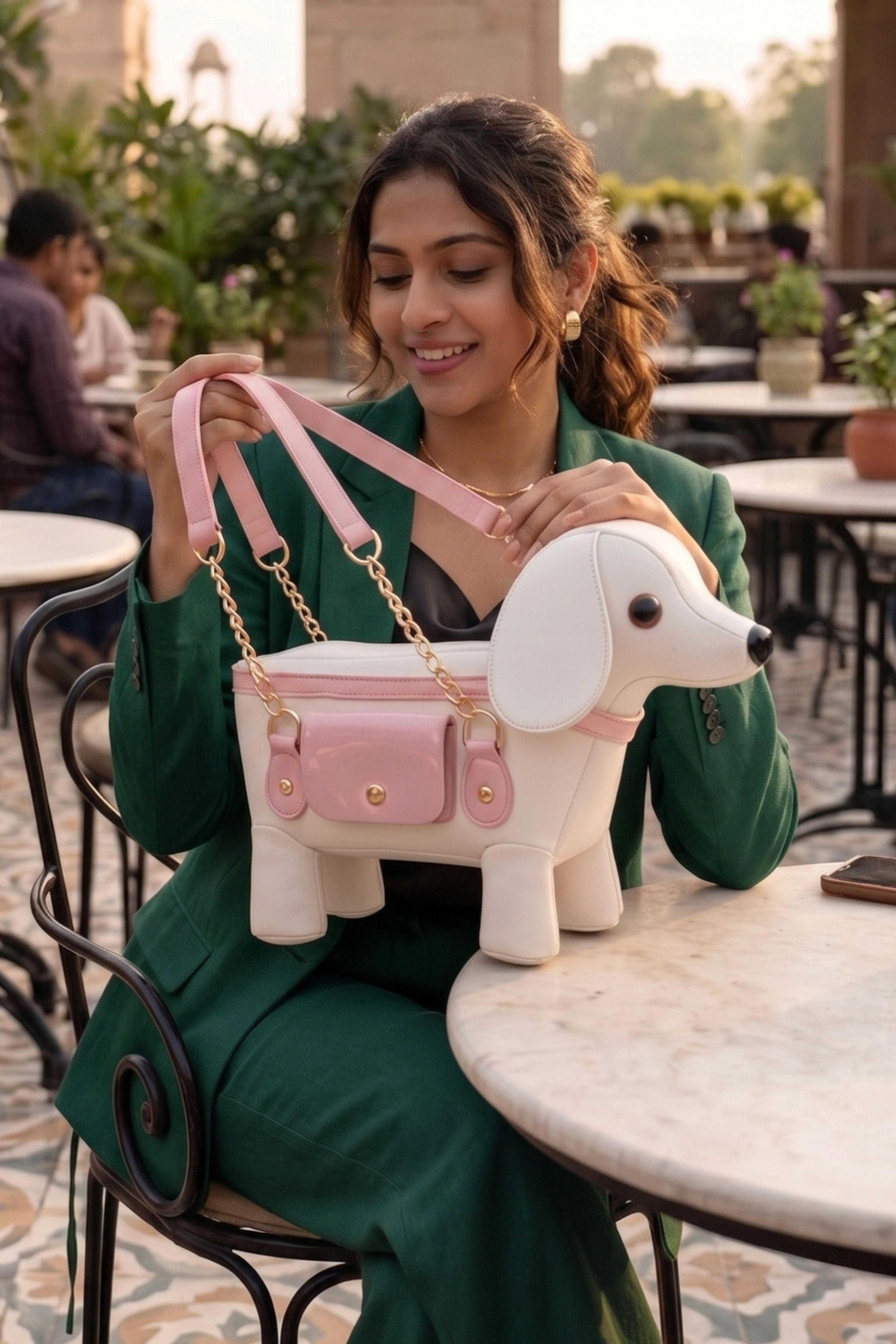 Dachshund Puppy Shape Crossbody Bag