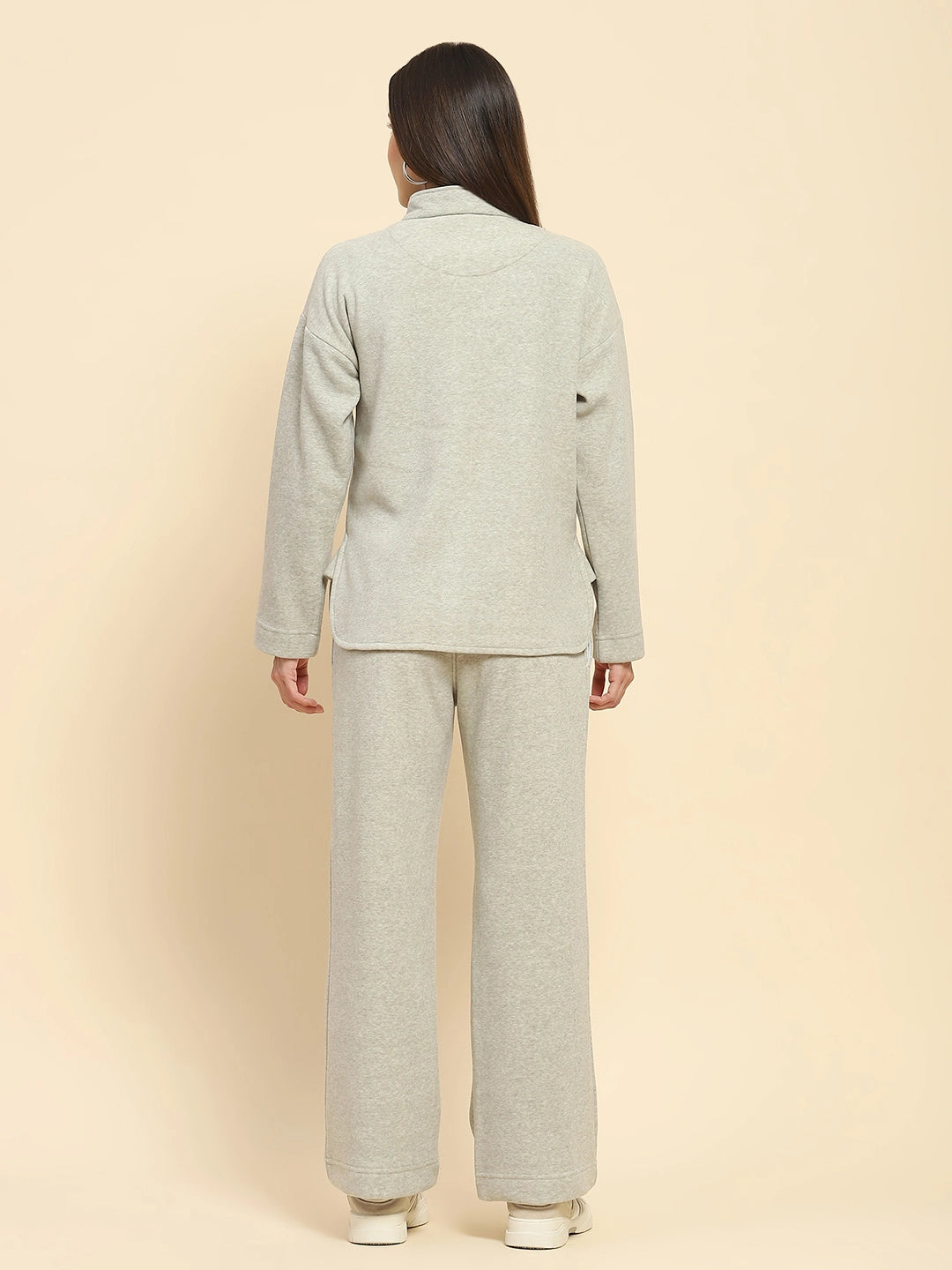Pista Solid Relaxed Winter Nightsuit - Global Republic