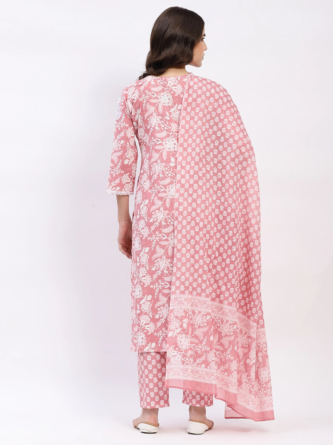 Floral Cotton Kurta Set - Global Republic