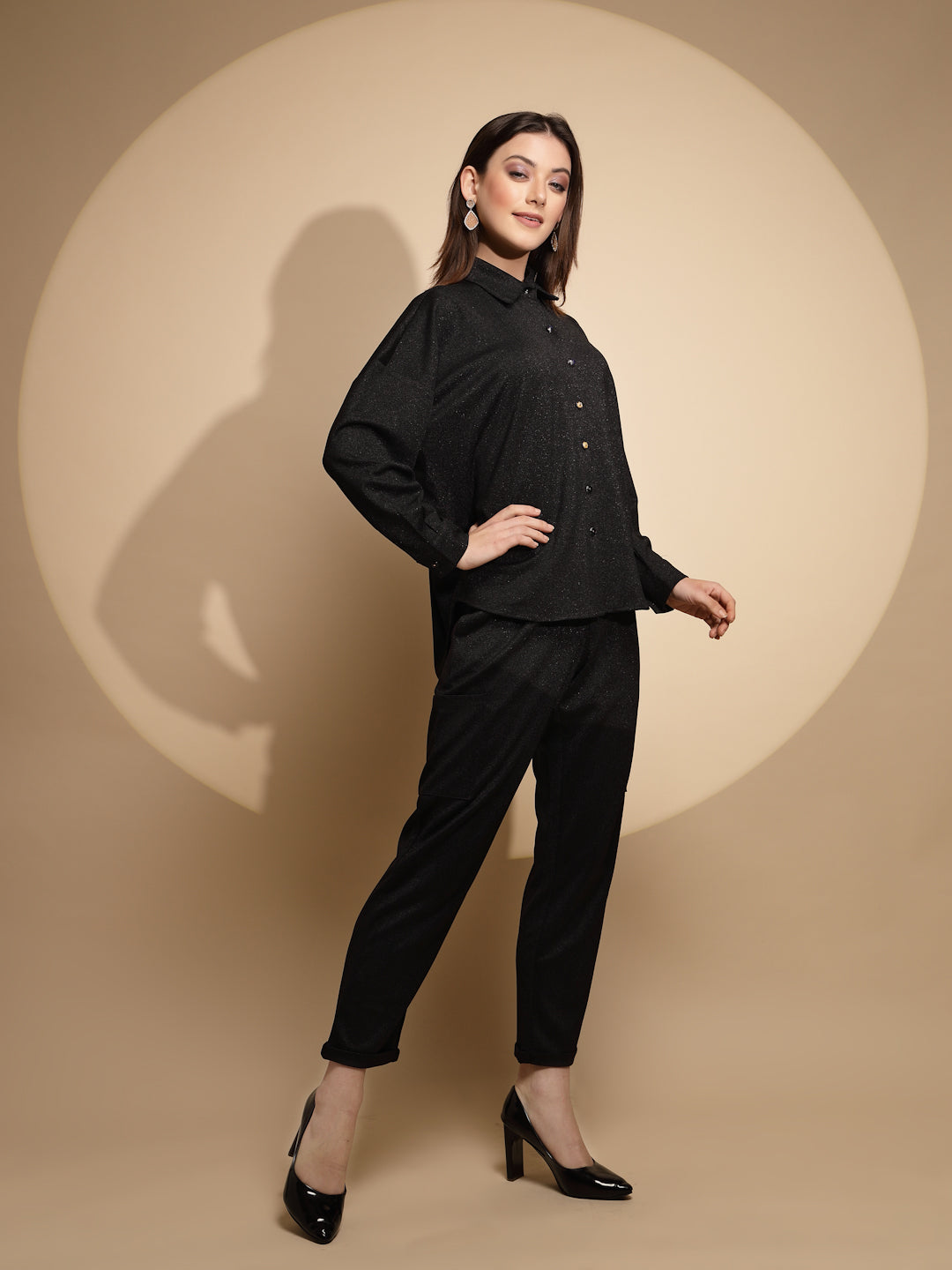 Black Solid Night Set - Global Republic