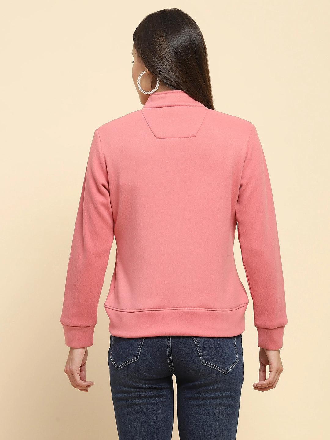 Pink Solid Sweatshirt - Global Republic