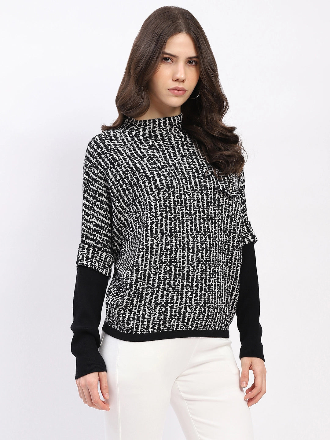 Monochrome Wool-Blend Pullover - Global Republic