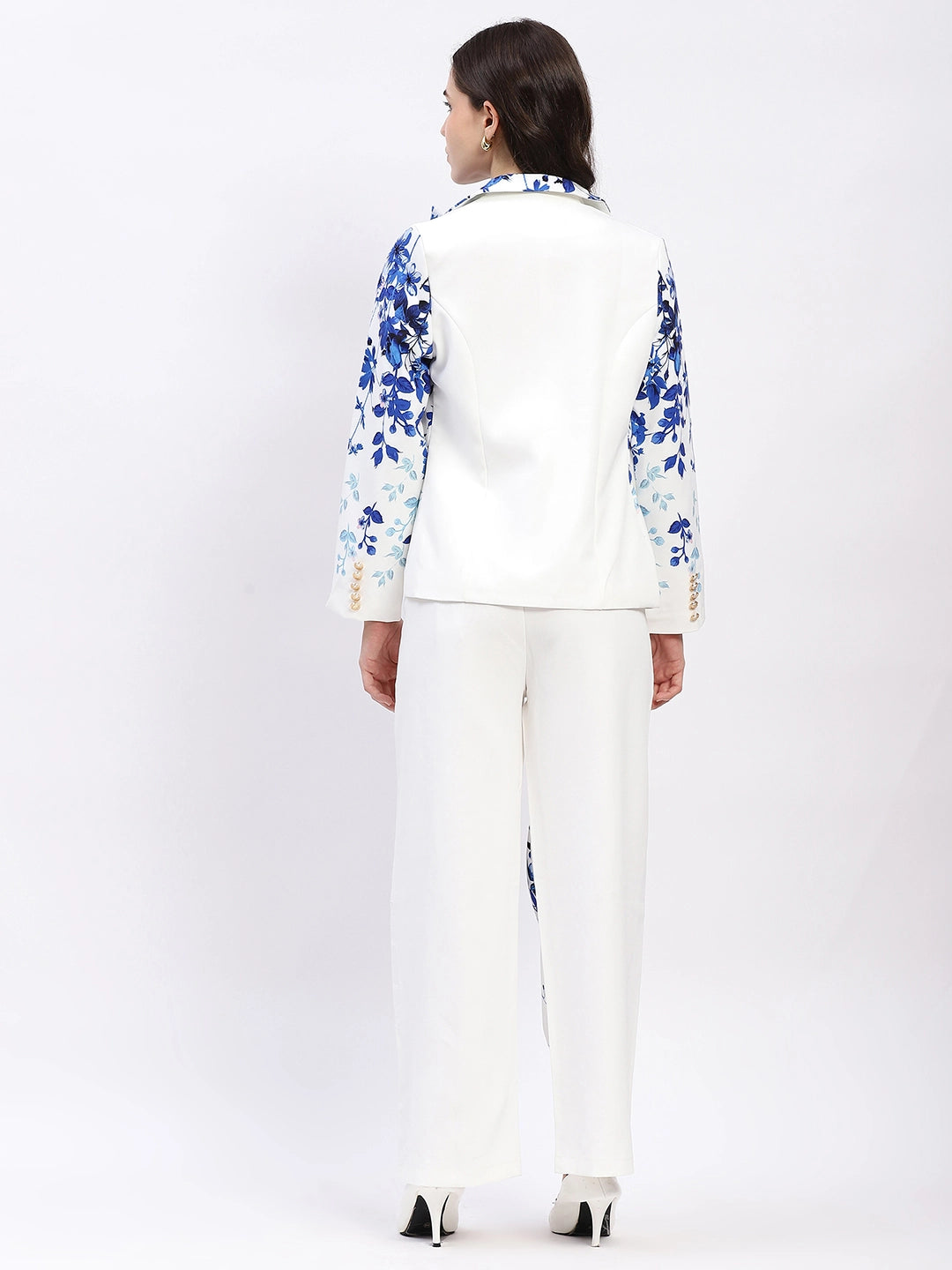 Floral Placement Print Coat - Global Republic