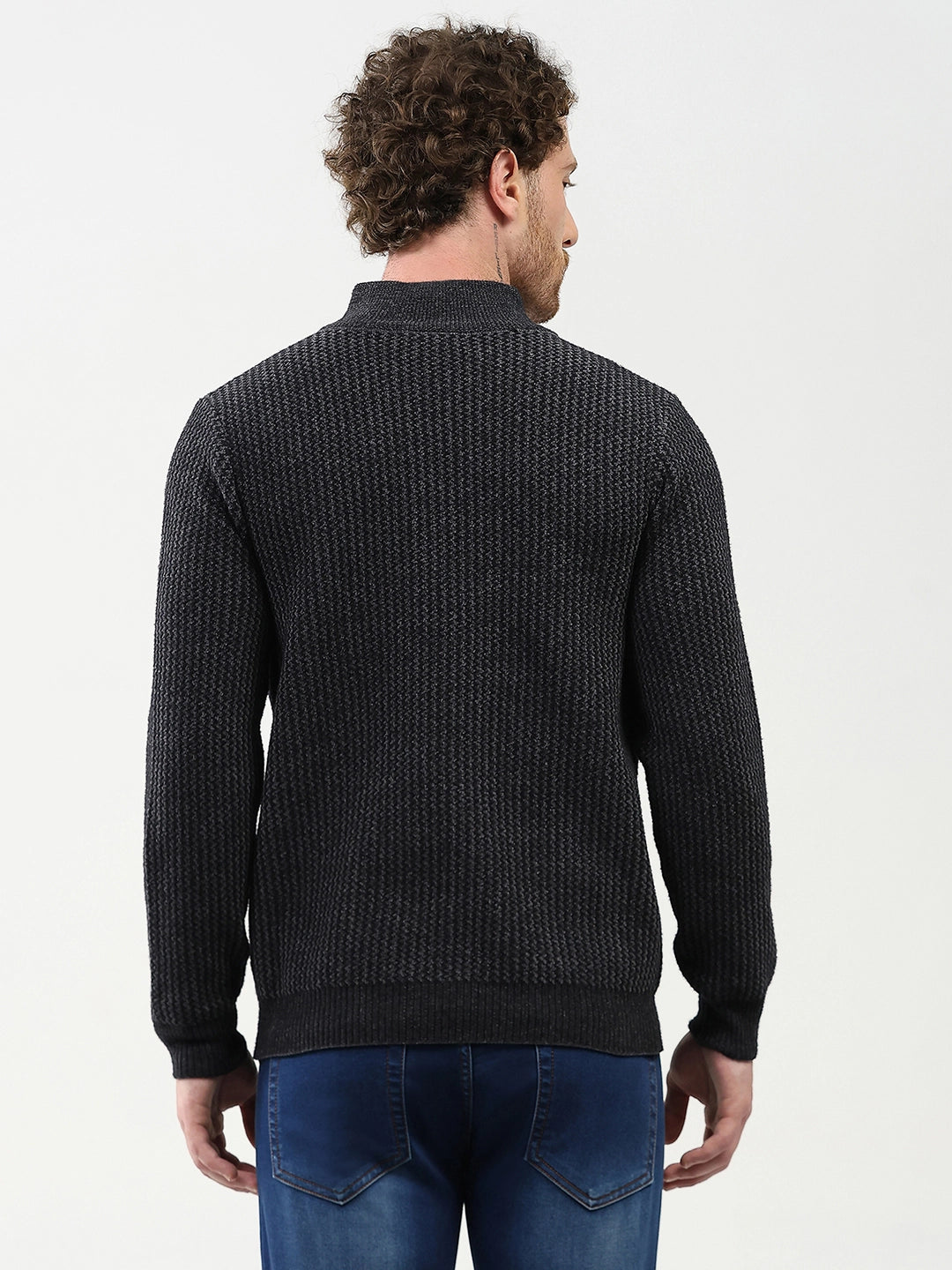 Woven Pattern Winter Pullover - Global Republic