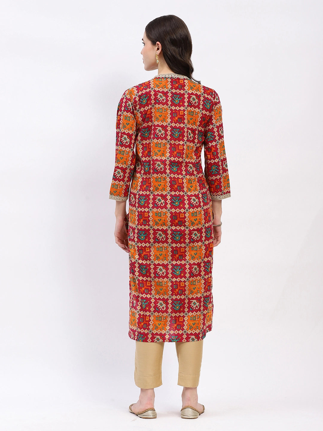 Printed Cotton Kurta - Global Republic
