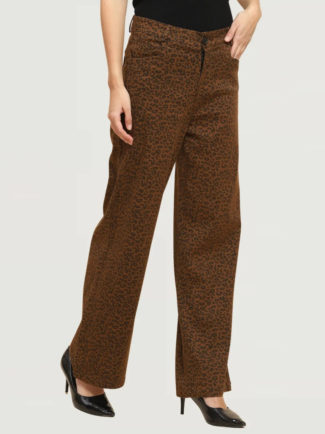 Animal Print Loose Fit Trouser - Global Republic