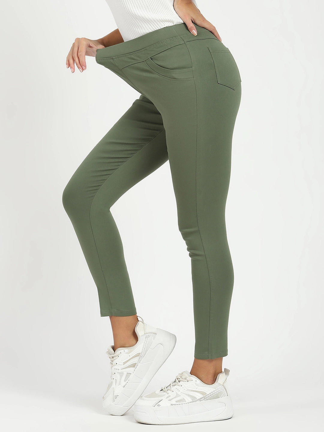 Green Ultra Stretchable Jegging - Global Republic