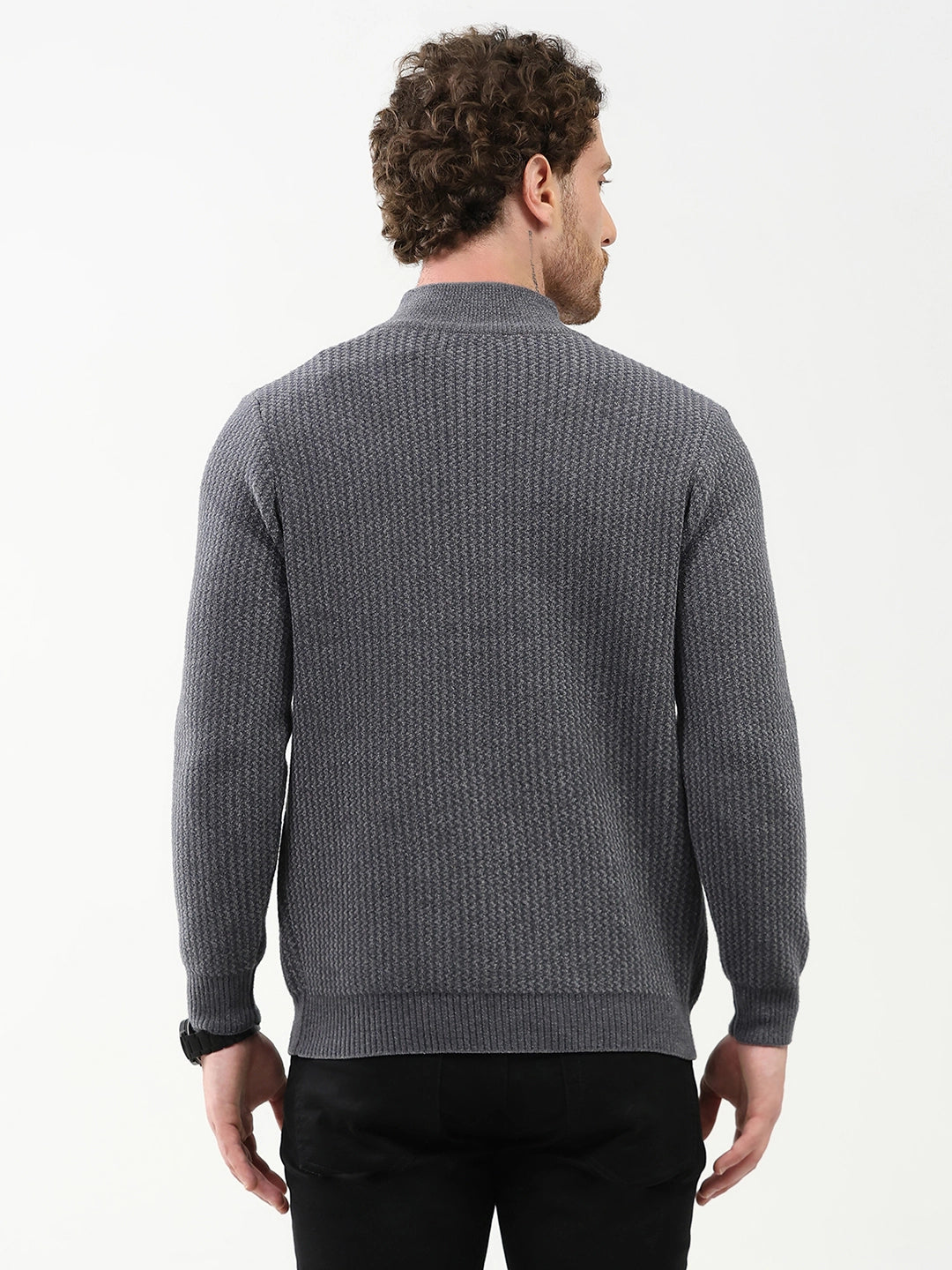 Woven Pattern Winter Pullover - Global Republic