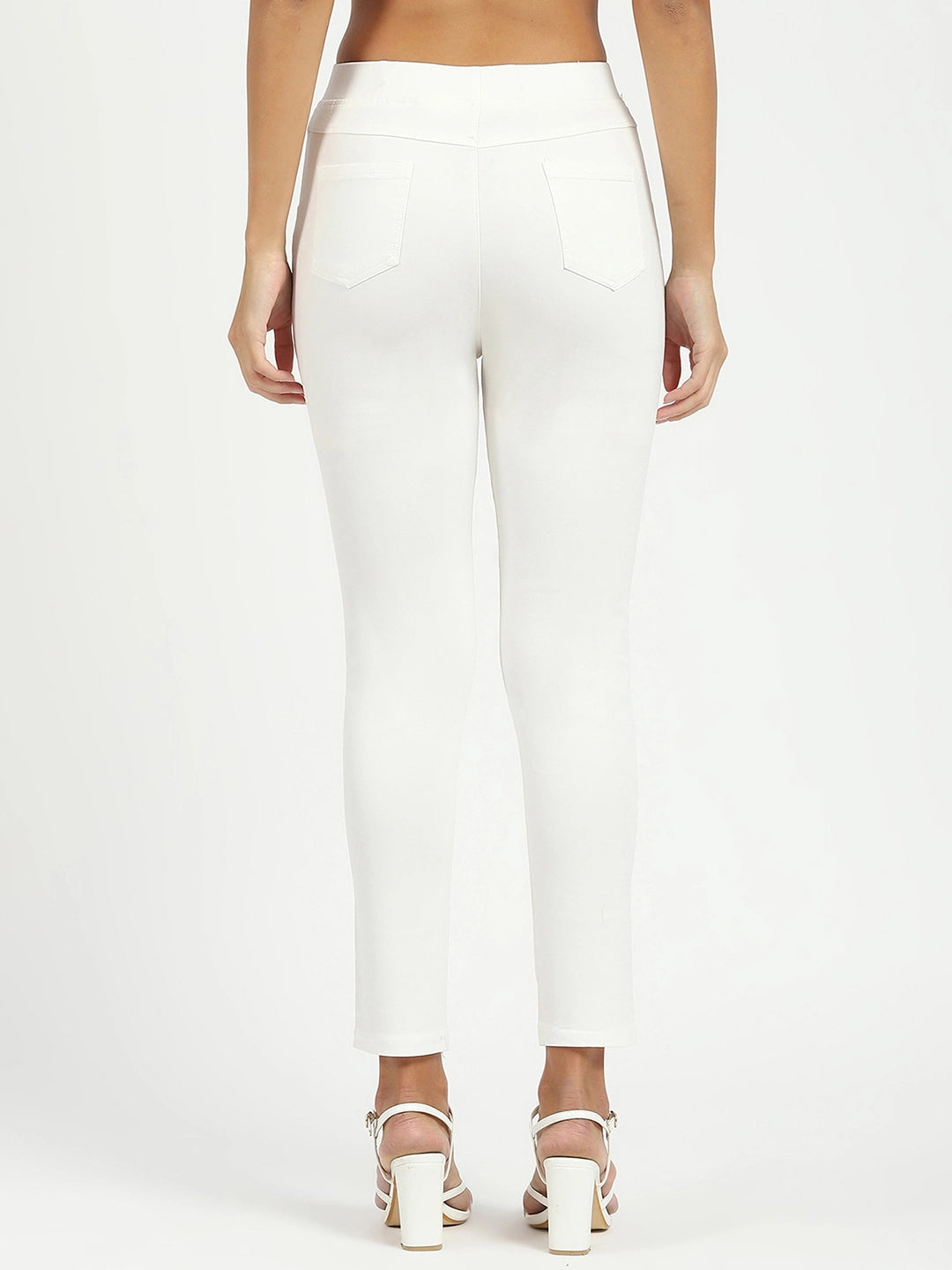 White Ultra Stretchable Jegging - Global Republic