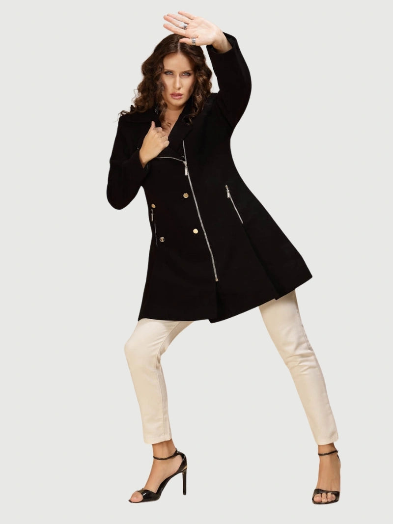 Black Solid Coat