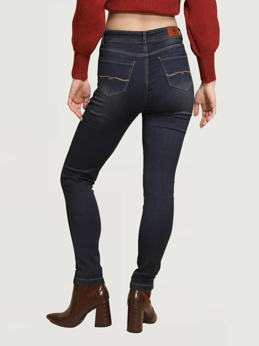 Blue Slim fit High Rise Jeans - Global Republic