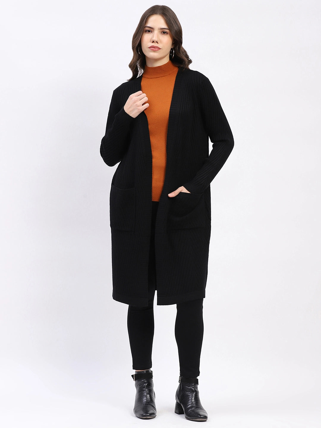 Chevron Elegance Longline Shrug - Global Republic