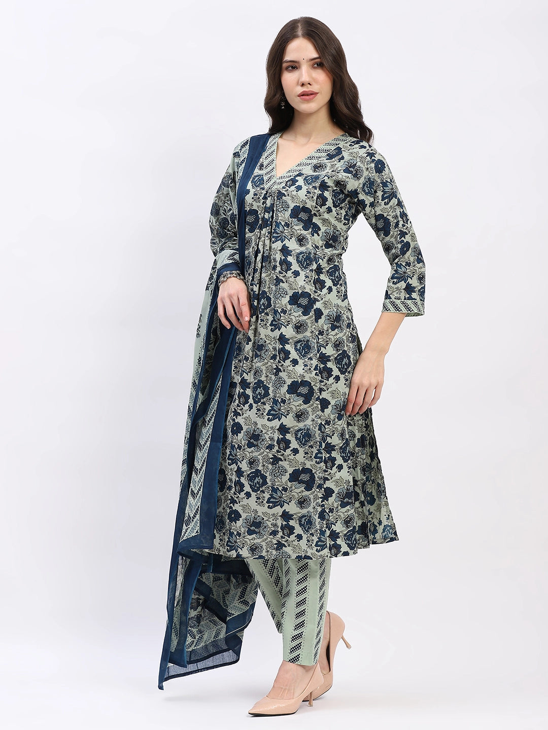 Floral Cotton Suit Set - Global Republic