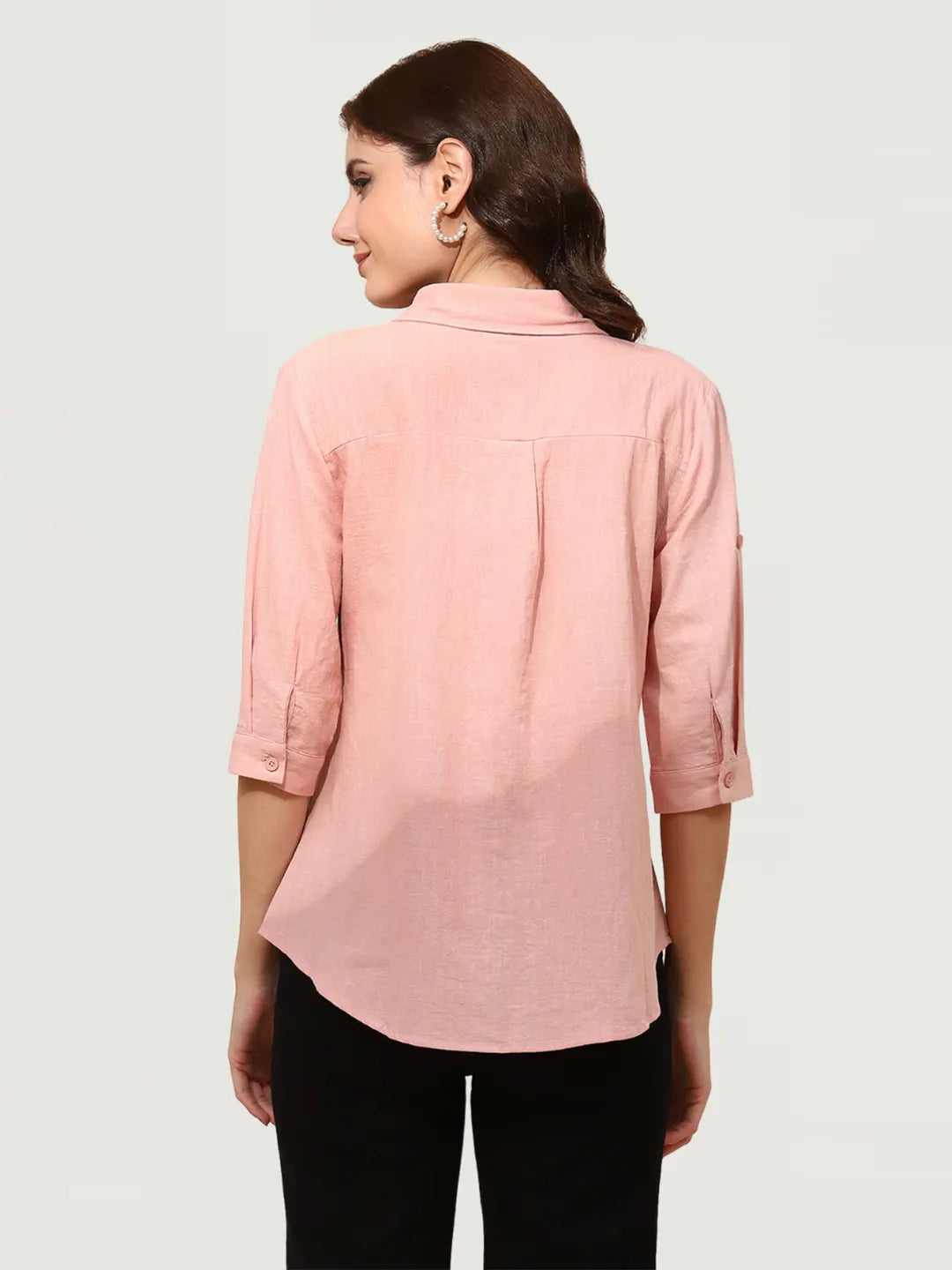 Pink Cotton Formal Shirt - Global Republic