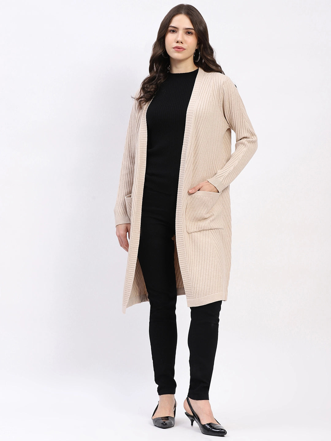 Chevron Elegance Longline Shrug - Global Republic