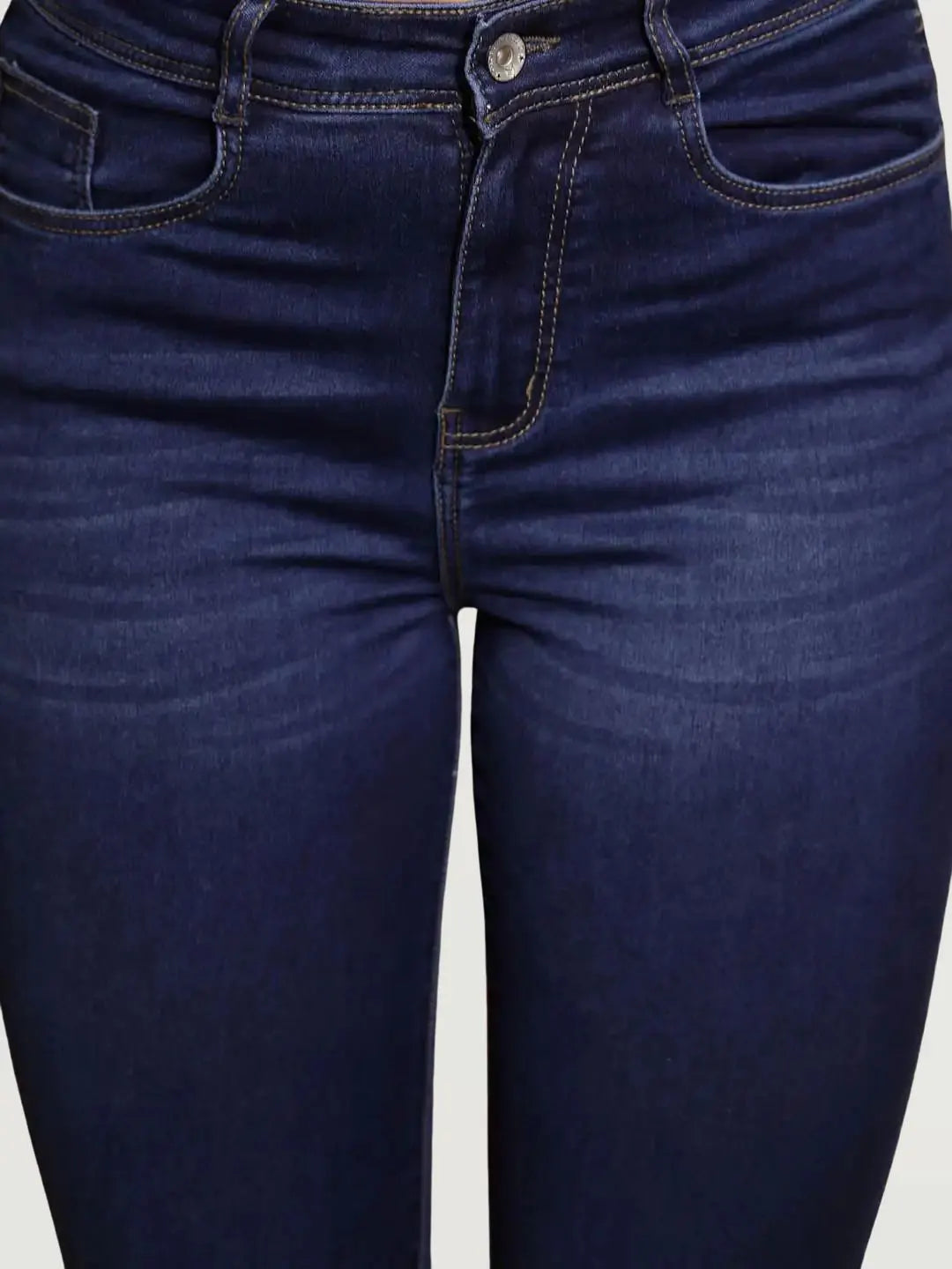 Blue High Rise Slim Fit Jeans - Global Republic