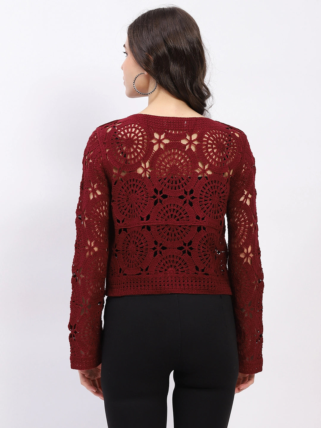 Floral Crochet Woven Top - Global Republic