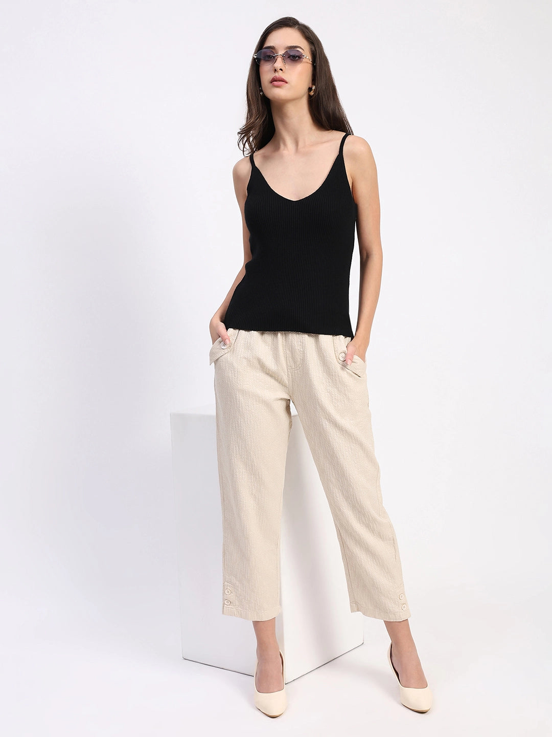 Two Way Neck Camisole Top - Global Republic