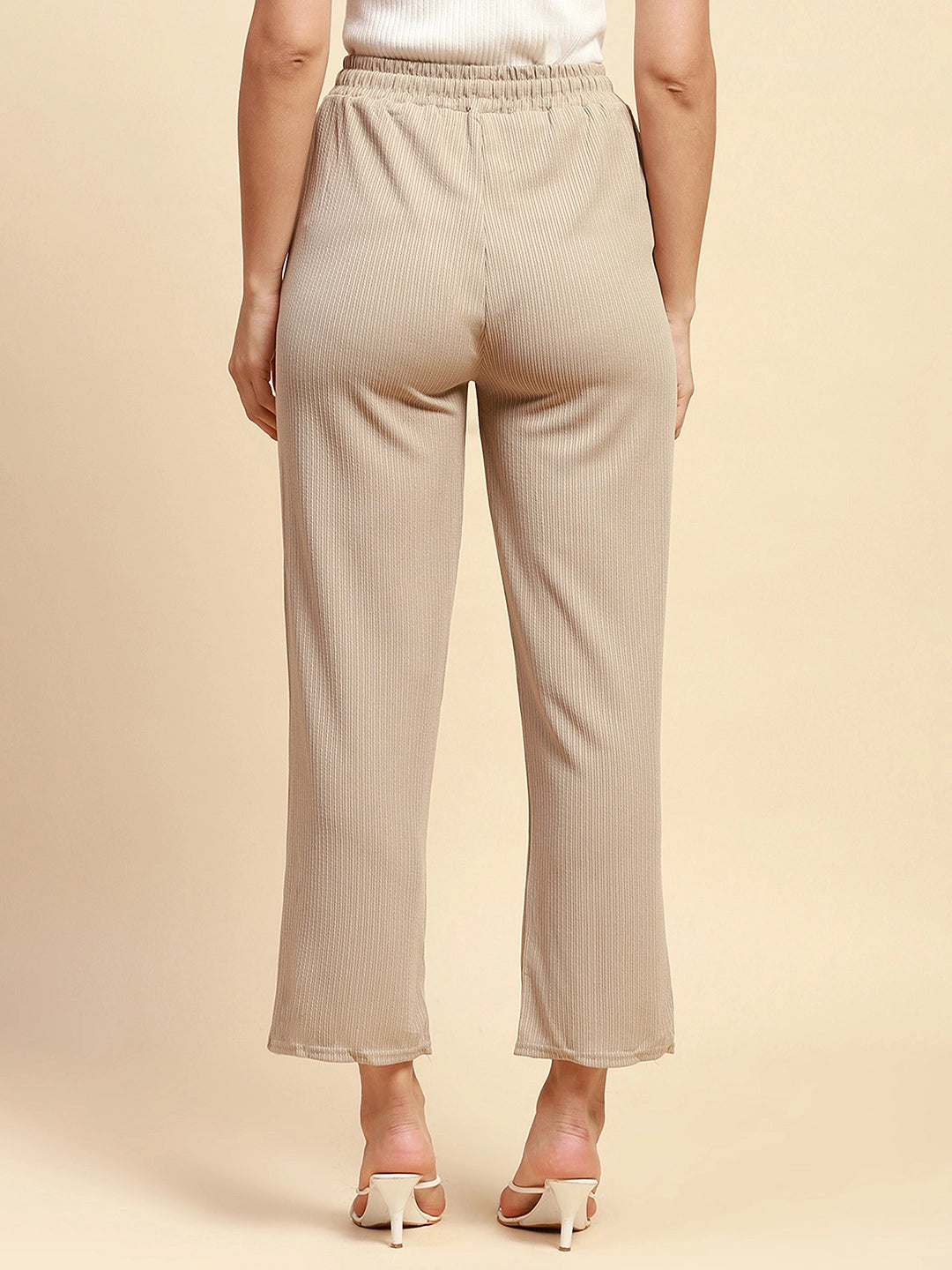 Beige  Solid Lower - Global Republic