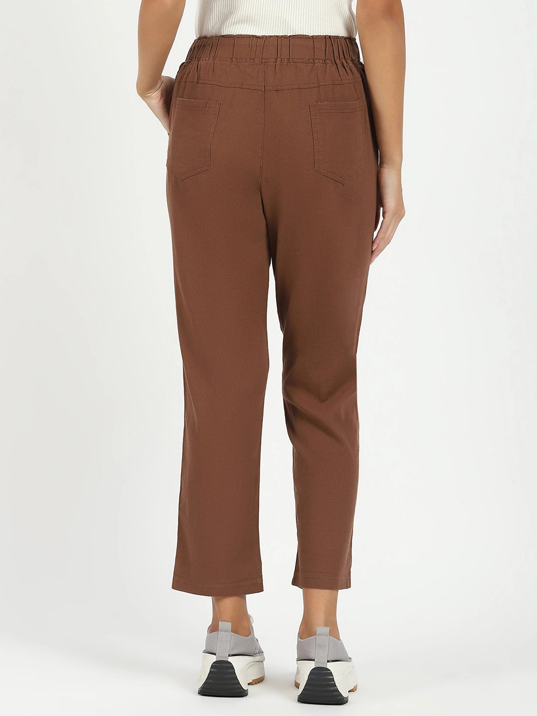 Mocha Cotton Regular Fit Lower - Global Republic