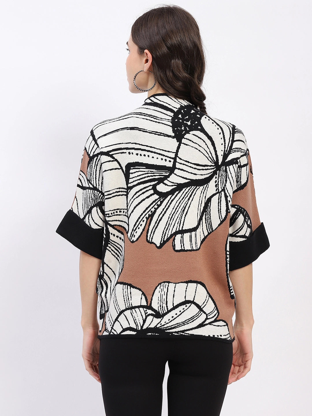 Abstract High Neck Pullover - Global Republic