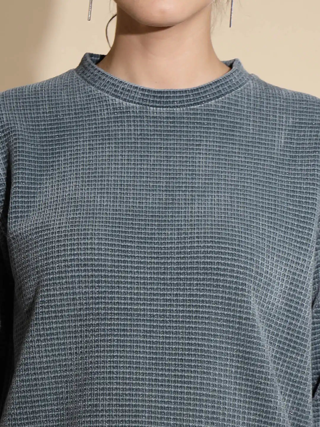 Teal Solid Cotton Blend Co-ord Set - Global Republic