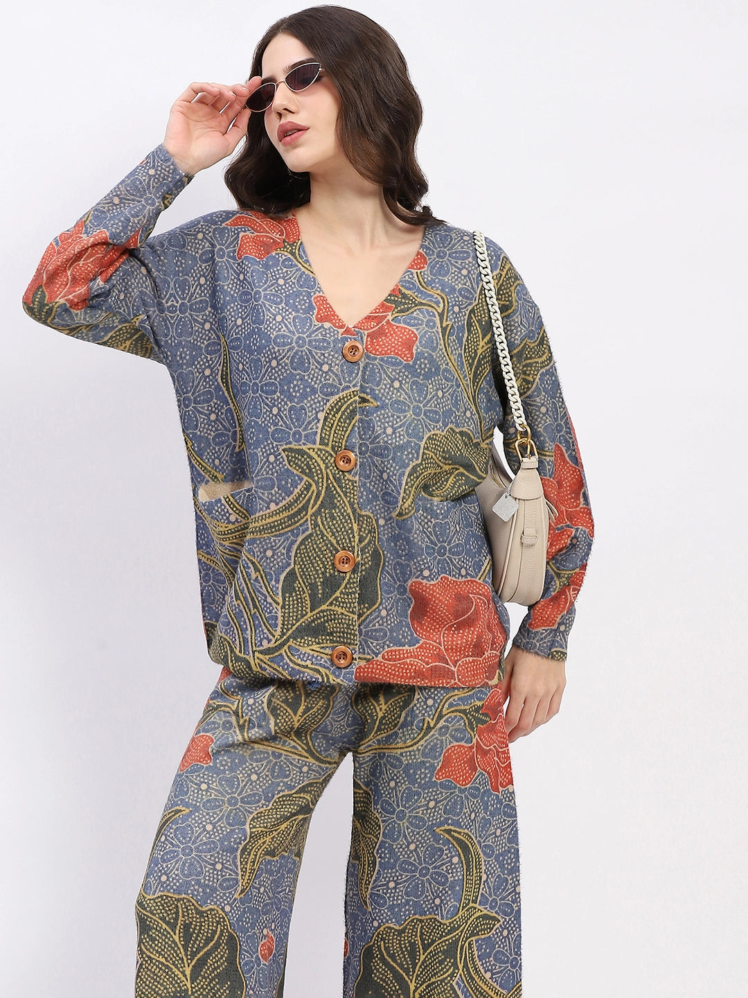 Floral Button-Down Co-ord Set - Global Republic