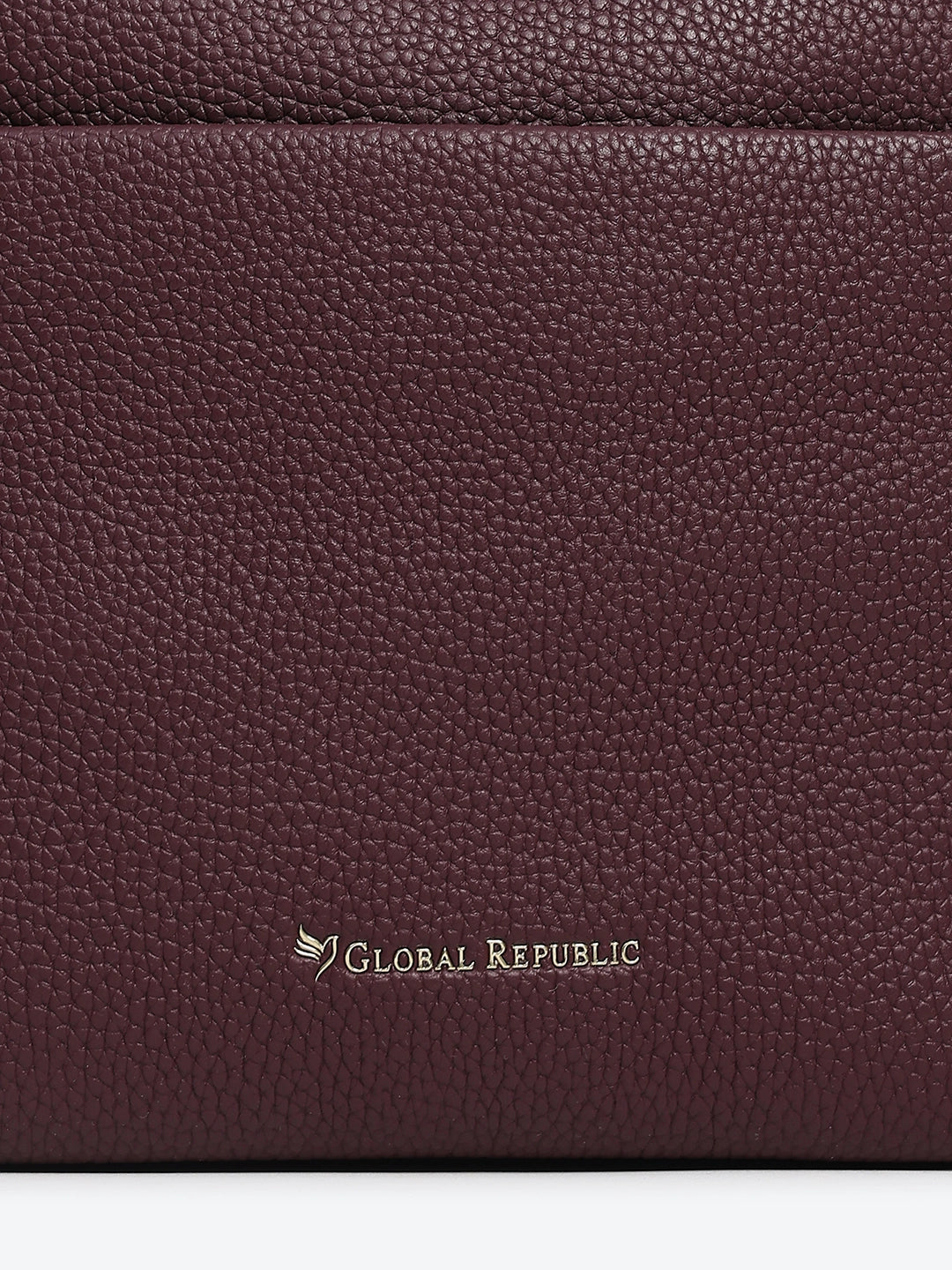 Burgundy PU Shoulder Bag - Global Republic